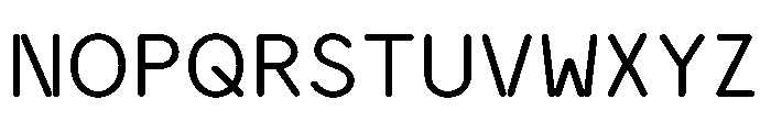 Ocr 75 Premetrics Font UPPERCASE