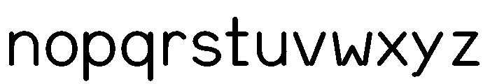 Ocr 75 Premetrics Font LOWERCASE