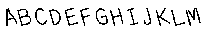 Ocr Pbi Newsletter Rotated Font UPPERCASE