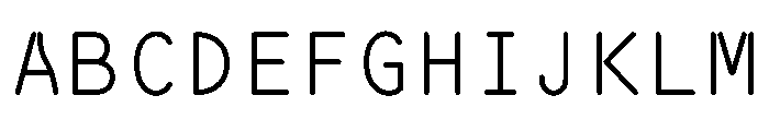 Ocr Pbi Newsletter Font UPPERCASE
