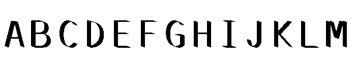Ocr Pbi Poubelle 74de0c19 Font UPPERCASE
