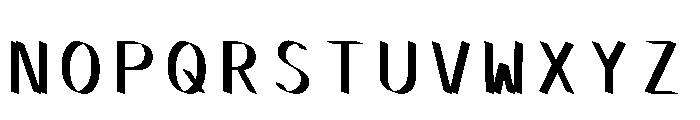 Ocr Pbi Poubelle Font UPPERCASE