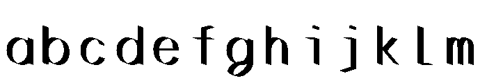 Ocr Pbi Poubelle FONT