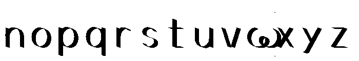 Ocr Pbi Poubelle Font LOWERCASE