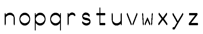 Ocr Pbi Print 226e328a Font LOWERCASE