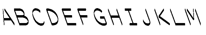 Ocr Pbi Print Italic Font UPPERCASE