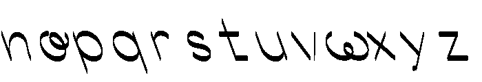 Ocr Pbi Print Italic Font LOWERCASE