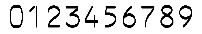 Ocr Pbi Print Font OTHER CHARS