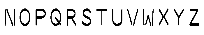 Ocr Pbi Print Font UPPERCASE