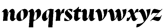 OculiDisplay BlackItalic Font LOWERCASE