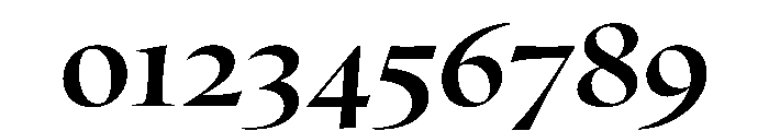 OculiDisplay BoldItalic Font OTHER CHARS