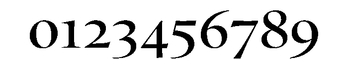 OculiDisplay Medium Font OTHER CHARS