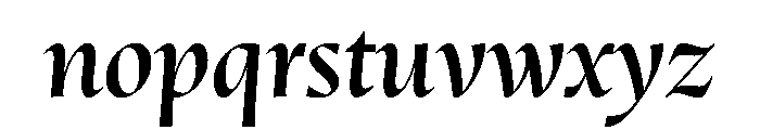 OculiDisplay MediumItalic Font LOWERCASE