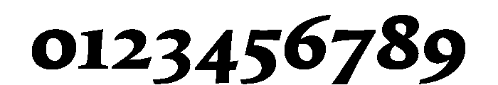 OculiText BlackItalic 4bd2bcce Font OTHER CHARS