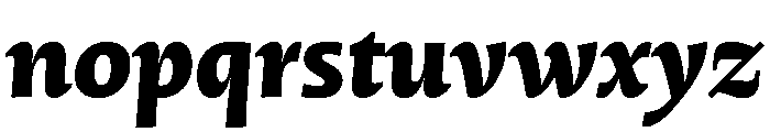 OculiText BlackItalic 4bd2bcce Font LOWERCASE
