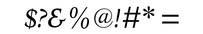 OctavianMTStd-Italic Font OTHER CHARS