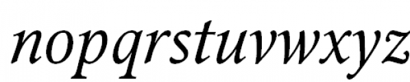 Octava Italic Font LOWERCASE