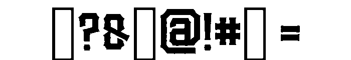 Ocean Beach Minor Font OTHER CHARS