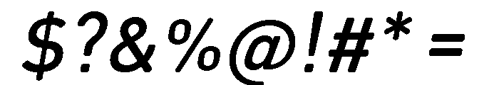 Octanis Sans Rounded Italic Font OTHER CHARS