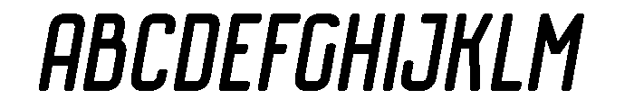 Octanis Sans Rounded Italic Font UPPERCASE