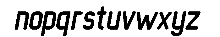 Octanis Sans Rounded Italic Font LOWERCASE