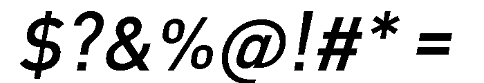 Octanis Serif Regular Italic Font OTHER CHARS