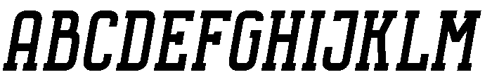 Octanis Slab Regular Italic Font UPPERCASE