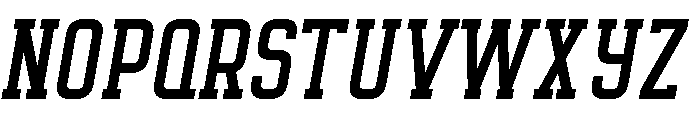 Octanis Slab Regular Italic Font UPPERCASE