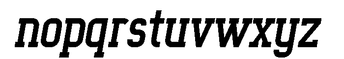 Octanis Slab Regular Italic Font LOWERCASE