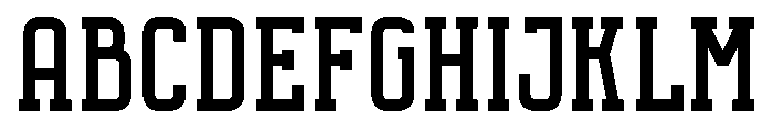 Octanis Slab Regular Font UPPERCASE