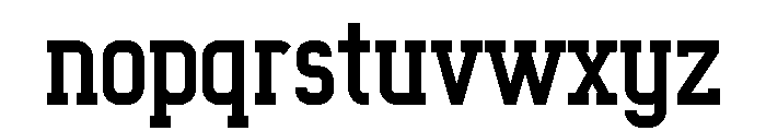 Octanis Slab Regular Font LOWERCASE