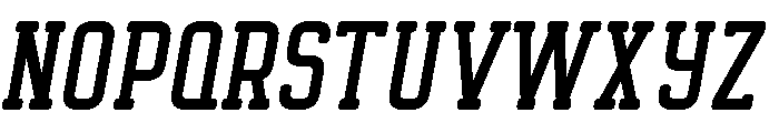 Octanis Slab Rounded Italic Font UPPERCASE