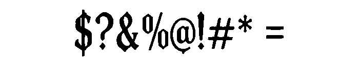 Oddvane Blackletter Font OTHER CHARS