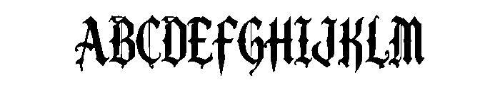 Oddvane Blackletter Font UPPERCASE