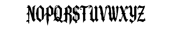 Oddvane Blackletter Font UPPERCASE