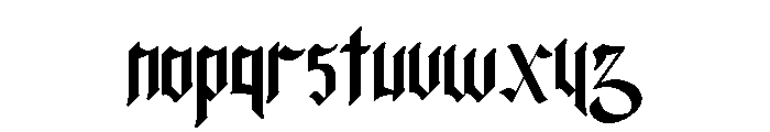 Odgar Regular Font LOWERCASE