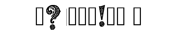 Odont Regular Font OTHER CHARS