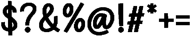 Odane Bold otf (700) Font OTHER CHARS