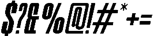 Odrine Bold Oblique otf (700) Font OTHER CHARS