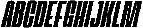 Odrine Bold Oblique otf (700) Font UPPERCASE
