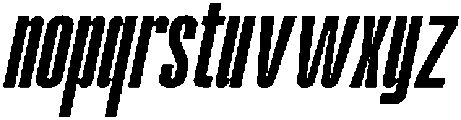 Odrine Bold Oblique otf (700) Font LOWERCASE