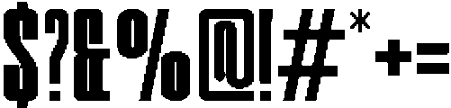 Odrine Extra Bold otf (700) Font OTHER CHARS