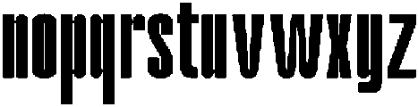 Odrine Extra Bold otf (700) Font LOWERCASE