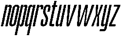 Odrine Oblique otf (400) Font LOWERCASE