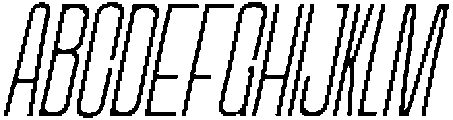 Odrine Thin Oblique otf (100) Font UPPERCASE