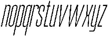 Odrine Thin Oblique otf (100) Font LOWERCASE
