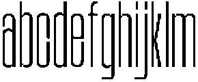 Odrine Thin otf (100) Font LOWERCASE