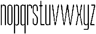 Odrine Thin otf (100) Font LOWERCASE