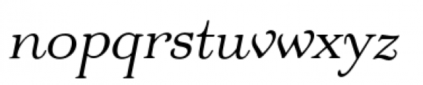 Odette Italic Font LOWERCASE
