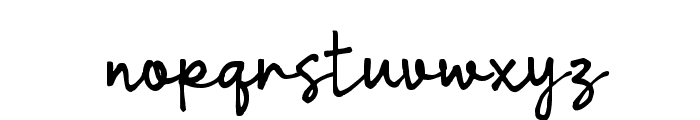 Odary Script Font LOWERCASE